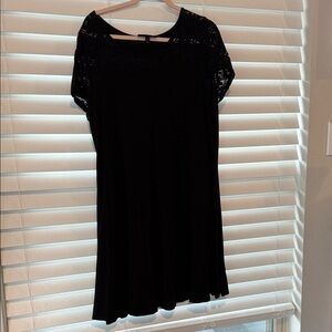 Lane Bryant aline Black Lace Dress